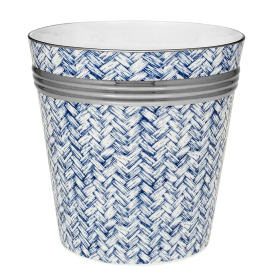Nina Campbell x Halcyon Days Basket Weave Cachepot product image