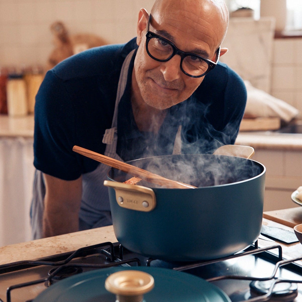 フライパンオリーブ36 GreenPan x Stanley Tucci Venetian Teal 26cm Dutch Oven