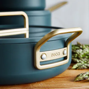 GreenPan x Stanley Tucci Venetian Teal 11-piece set