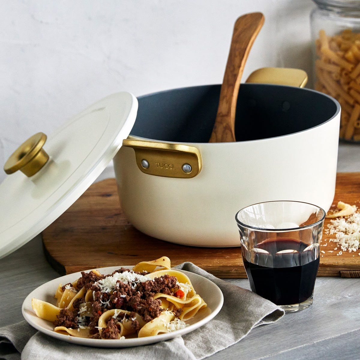 GreenPan x Stanley Tucci Carrara White 26cm Dutch Oven