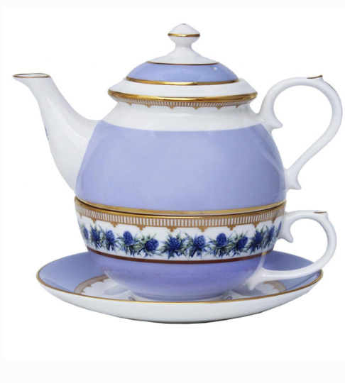 Halcyon Days Shell Garden Thistle Tea for One