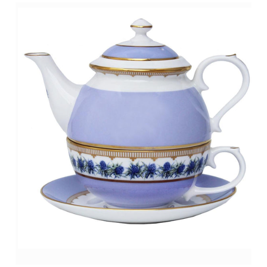 Halcyon Days Shell Garden Thistle Tea for One product image