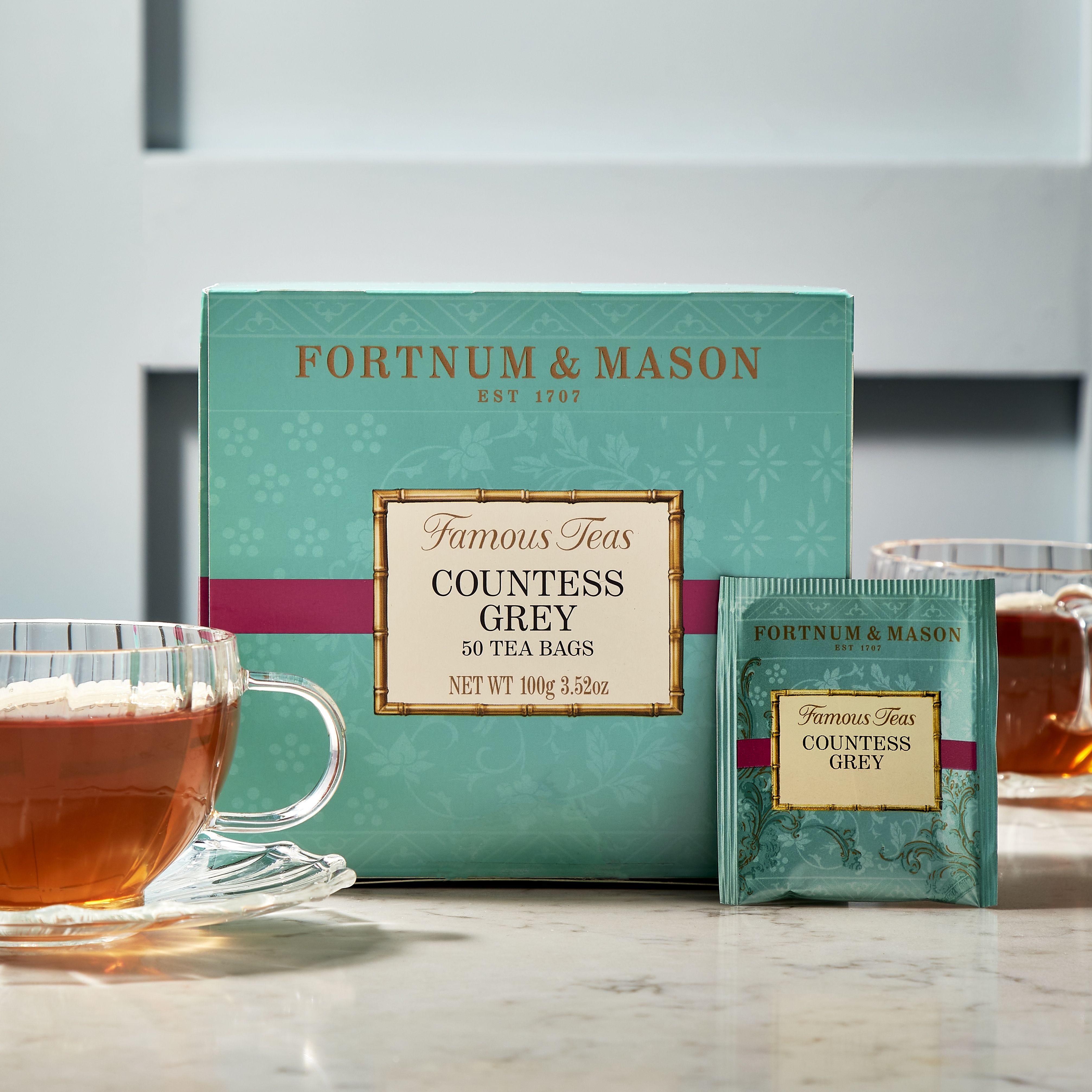Fortnum's Countess Grey Black Tea Bags 50 Pack 100g