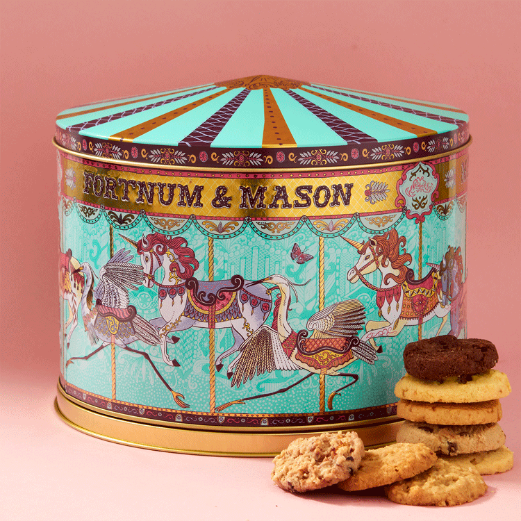 Merry Go Round Musical Biscuit Tin 500g