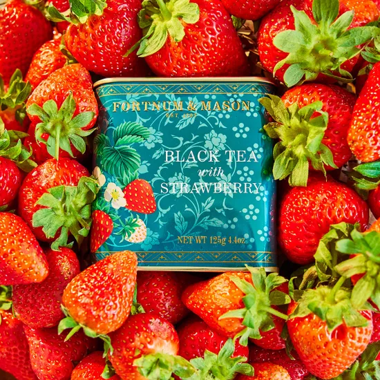 Black Tea with Strawberry, Loose Leaf Caddy, 125g product image