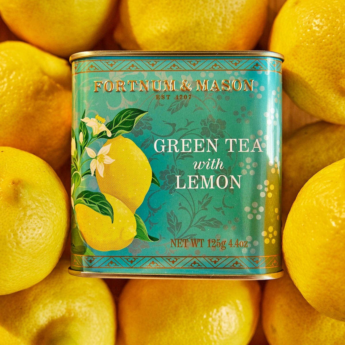Green tea with lemon in the morning outlet