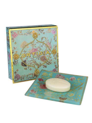 Ortigia Sicilia Florio Glass Plate & Soap Set