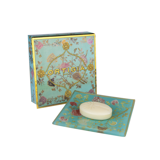Ortigia Sicilia Florio Glass Plate & Soap Set product image