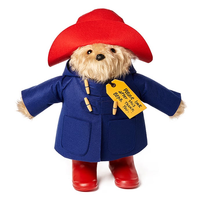 Traditional Vintage Style Paddington Bear Large
