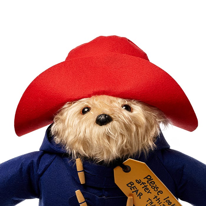 Paddington bear stuffed animal vintage clearance