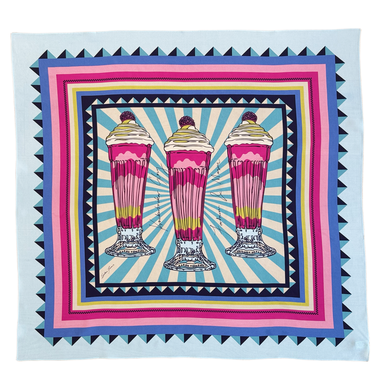Silken Favours Exclusive Knickerbocker Glory Silk Scarf product image