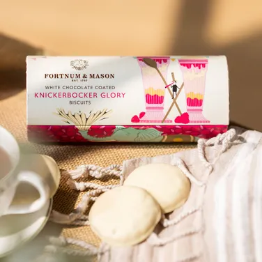 Knickerbocker Glory White Chocolate Coated Biscuits, 165g