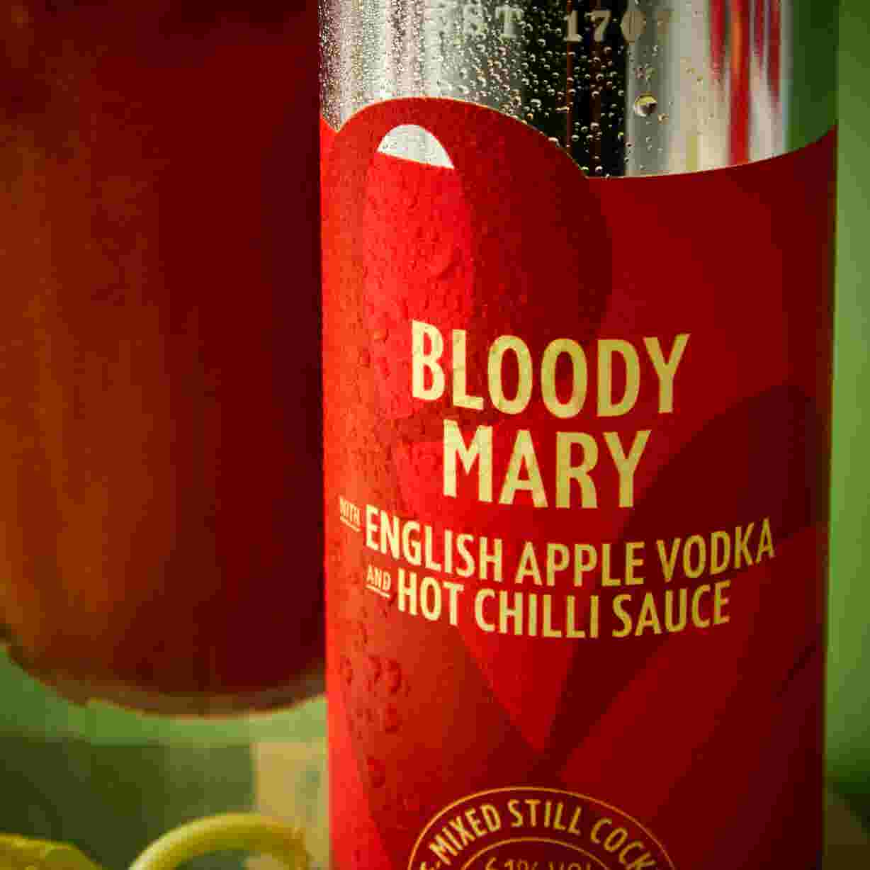 Bloody Mary with English Apple Vodka & Hot Chilli Sauce, 250ml
