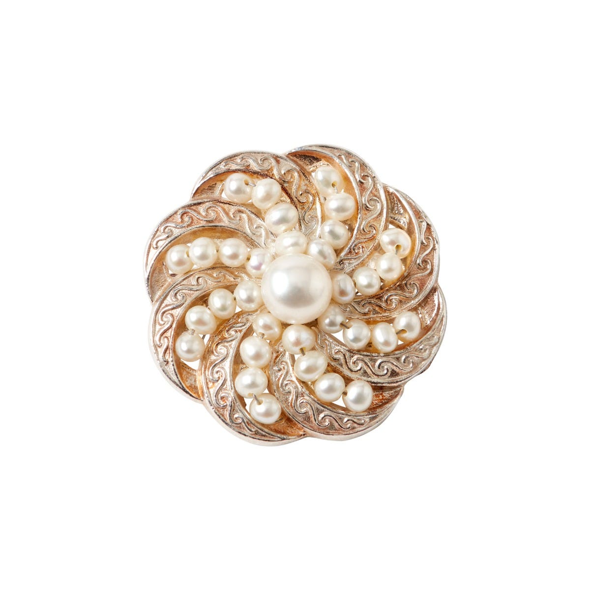 Coleman Douglas Pearls Exclusive Coronation Pearl & Silver Brooch