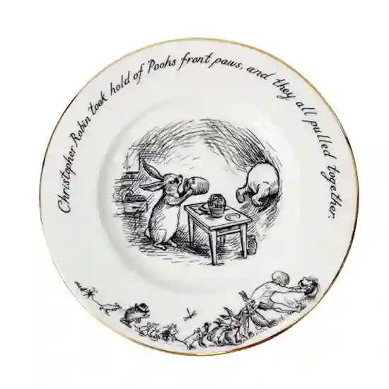 Rory Dobner Winnie-The-Pooh Children's Plate, Rabbit Burrow product image