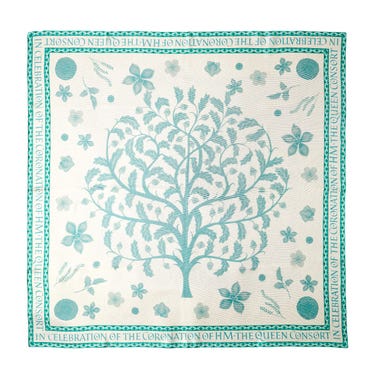 Fortnum's Coronation Queen Consort Silk Twill Scarf
