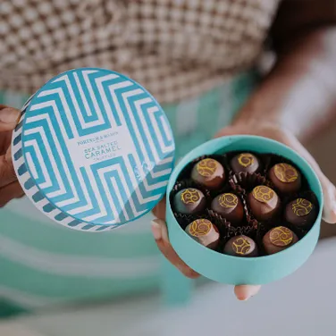 Fortnum's Sea Salted Caramel Truffle Drum, 135g