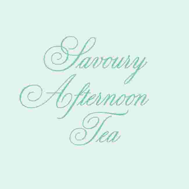 Savoury Afternoon Tea Menu Savoury Afternoon Tea Menu