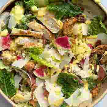 Smoked Garlic Chicken Caesar Salad Recipe