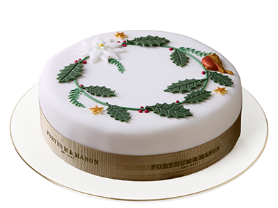 Large Holly Christmas Cake