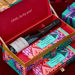 The Christmas Champagne & Chocolate Gift Box